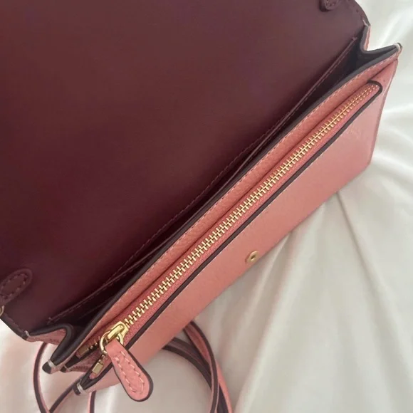 Coach Pink Leather Wallet with Embroidered Motifs - Picture 7 of 11